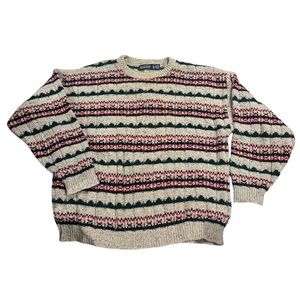 Vintage Lands' End Men's Sweater Wool Blend